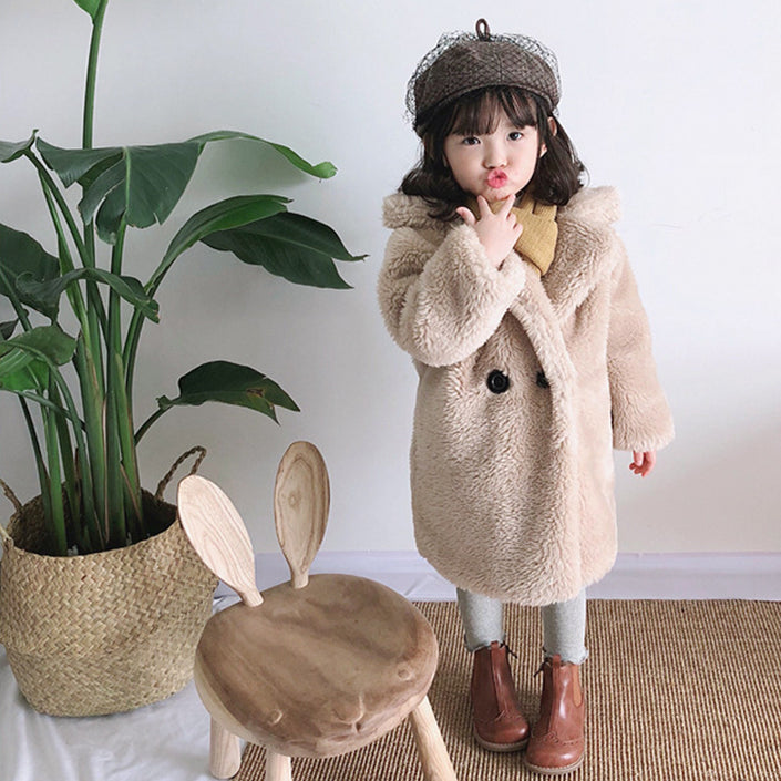 Big Kids Fur Coat In Autumn And Winter Coat Alpscommerce