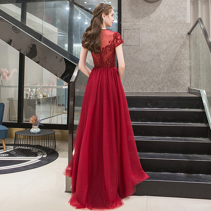 Women's Temperament Fashion A-line Hem Evening Dress