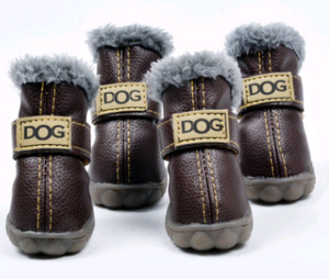 Dog Thick Snow Boots Keep Warm Teddy Autumn   Shoes