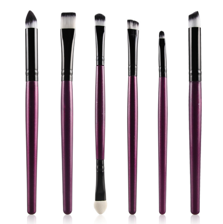 6PCS eye makeup cosmetics Alpscommerce Brushes Set for Eyeshadow eyebrow lip eyeliner brush beauty make up tools