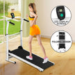 Folding Manual Treadmill Working Machine Cardio Fitness Exercise Incline Home