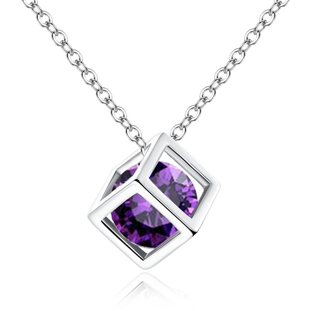 Square diamond pendant