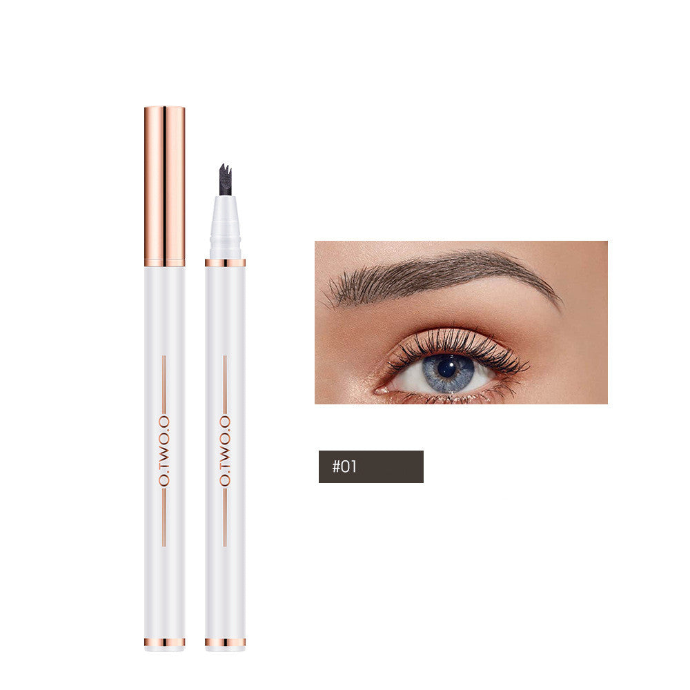 Anti-perspiration Liquid Bifurcated Three-claw Eyebrow Pencil