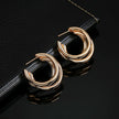New Style Earrings Personality Cold Wind Metal Ring Ear Buckle Earrings Female C-shaped Earrings Earrings