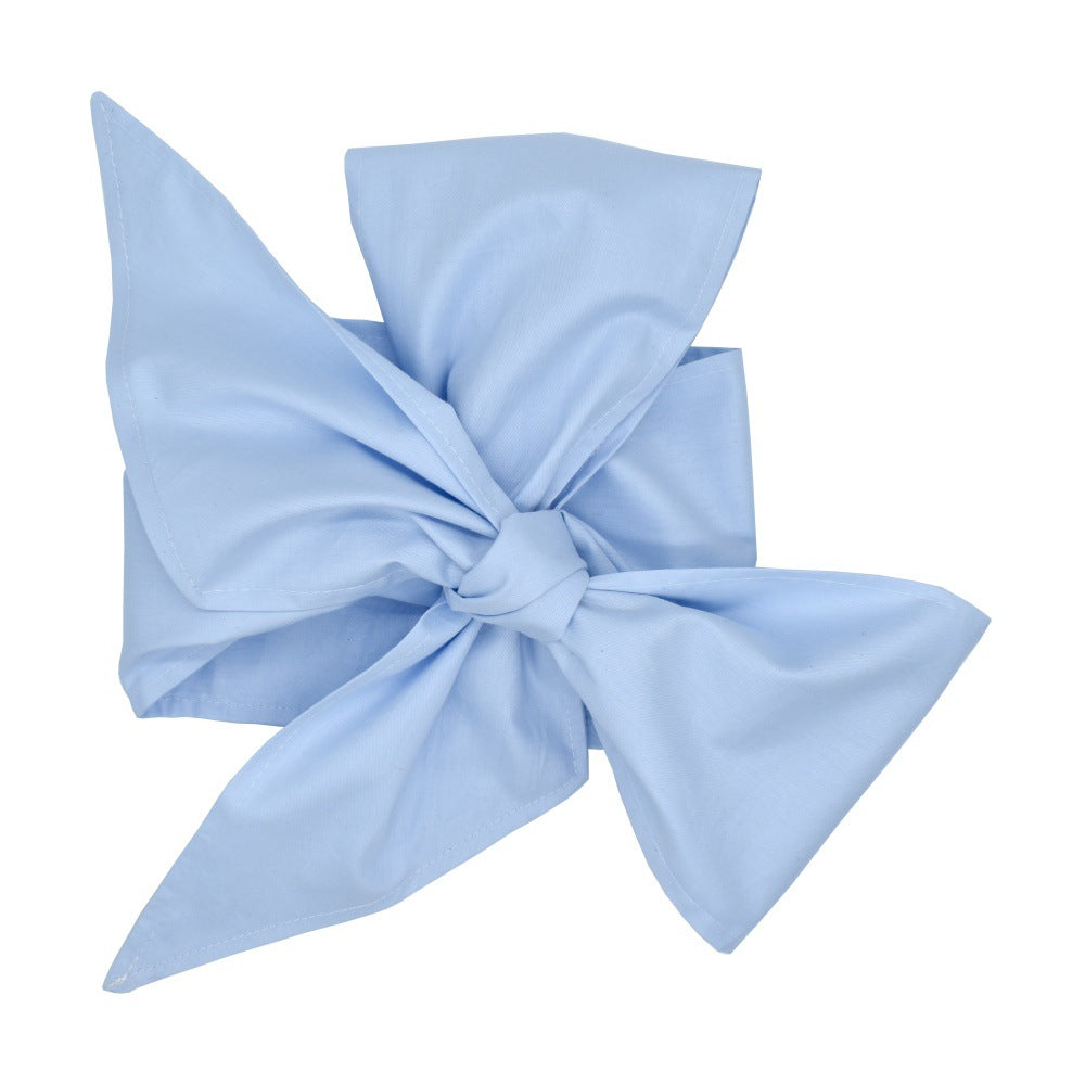 Swaddling cloth with cotton bow newborn kids dress clothes