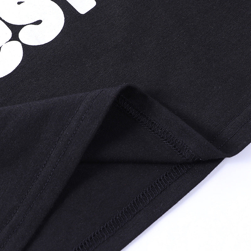 Dark Wind Street Casual Hot Girl Hundred With Tops