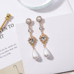 Earrings love pearl earrings