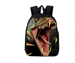 Jurassic dinosaur hot backpack primary and secondary school students wear-resistant burden reduction bag 3D printing a generation of factory direct sales