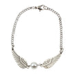European And American Foreign Trade Jewelry Angel Wings Pearl Silver Bronze