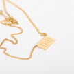 Simple Titanium Steel Square Digital Clavicle Chain