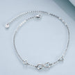 925 Sterling Silver Cubic Zirconia Infinity Cross Heart Bracelet For Women Girls Gifts
