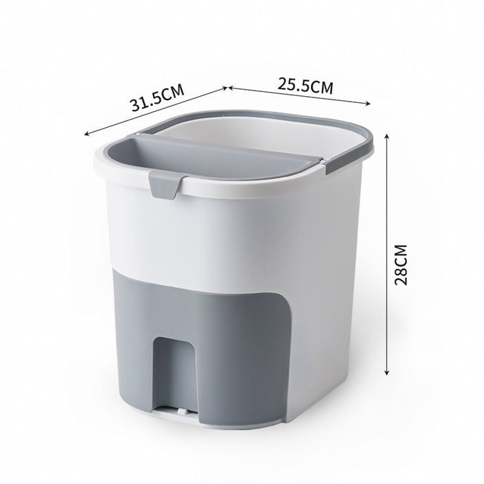 Household Dry And Wet Separation Kitchen Drain Trash Bin Kitchen Waste Trash Storage Bin