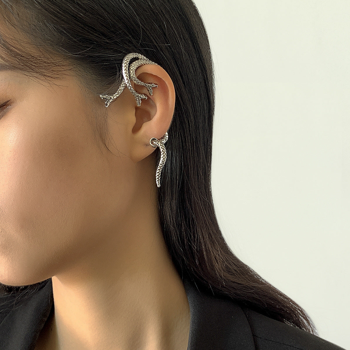 Punk Three-dimensional Animal Alloy Sweet And Cool Earrings