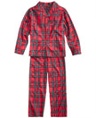 Parent Child Suit Red Plaid Print