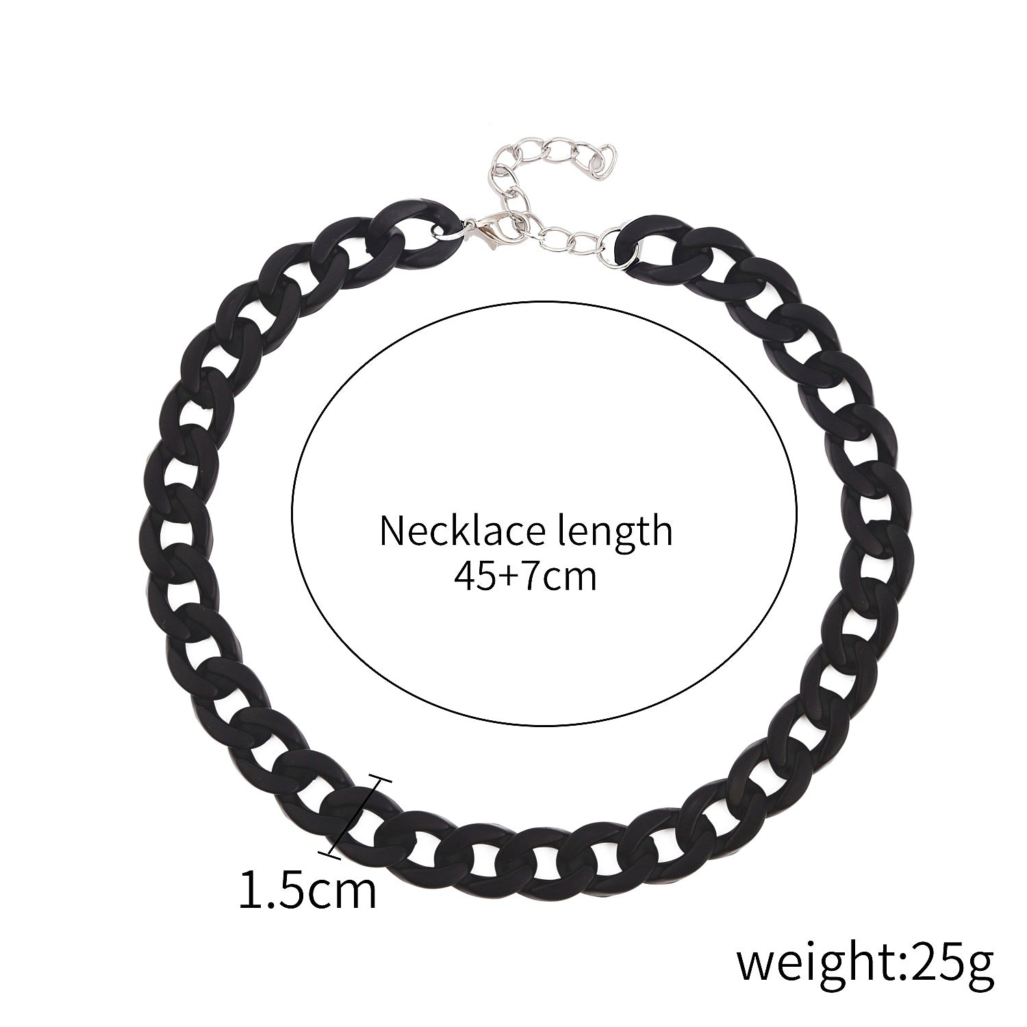 Simple Acrylic Chain Necklace Women