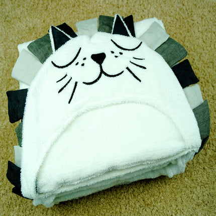 New Baby Boys Girls Lion Cat Shape Bath Towel Stuffed Toys Dolls Kids Room Bed Blanket & Swaddling Kids Christmas Gift cotton
