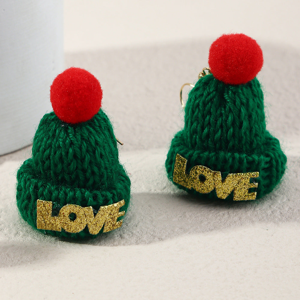 Stud Earrings Girl Christmas Earrings