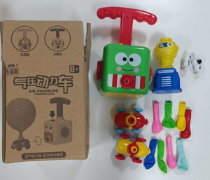 Power Balloon Launch Tower Toy Puzzle Fun Education Inertia Air Power Balloon Car Science Experimen Toy for Children Gift