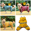 Waterproof Dog Cat Raincoat Clothes Reflective Hoodie XS-XXL