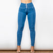 Shascullfites Melody Butt Lifting Jeans High Waist Push Up Jeggings Light Blue Gym Jeans Bum Lifted Denim Leggings