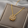 Love Folding Creative Micro-encrusted Diamond Fashion Necklace