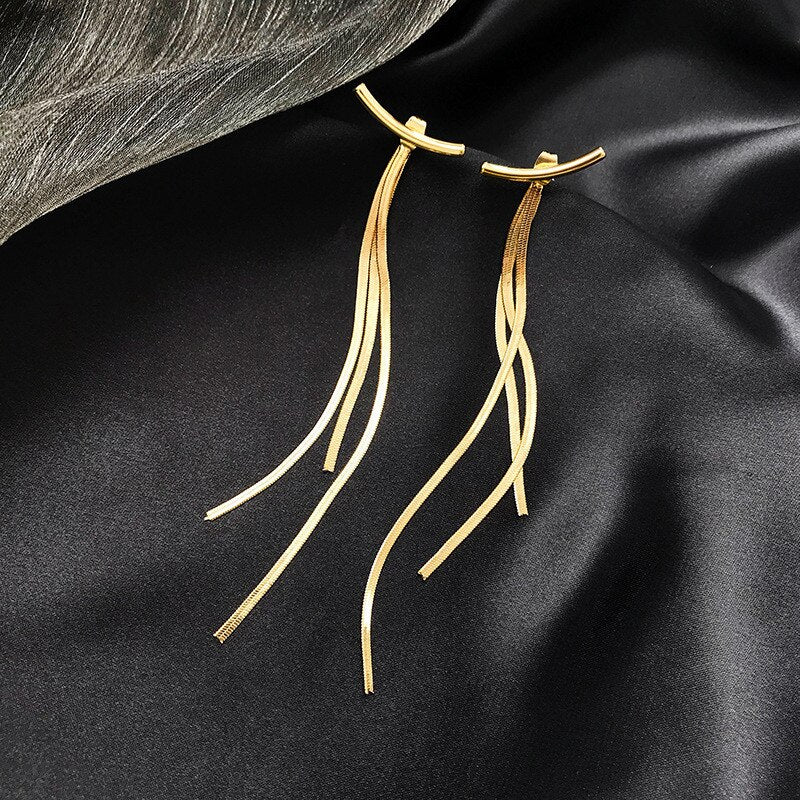 Ladies Smiley Tassel Earrings