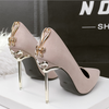 Women's fashion pointed high heels nightclub shoes