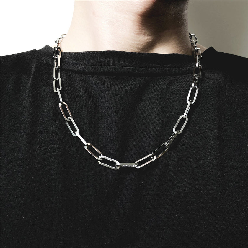 Titanium Steel Men Hip Hop Cold Wind Necklace Women