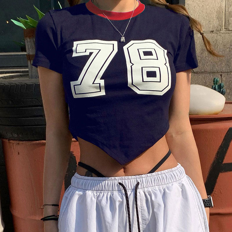 Retro Sports Casual Digital Print Spice Girls T-shirt