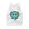 Cartoon kids in vest printing