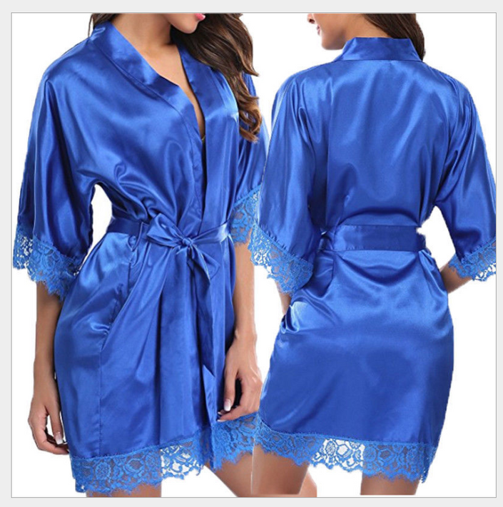 Faux Ice Silk Plus Size Nightgown pajamas