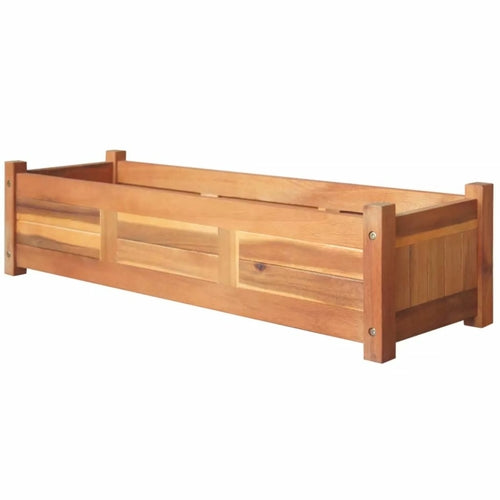 Garden Raised Bed Acacia Wood 19.7