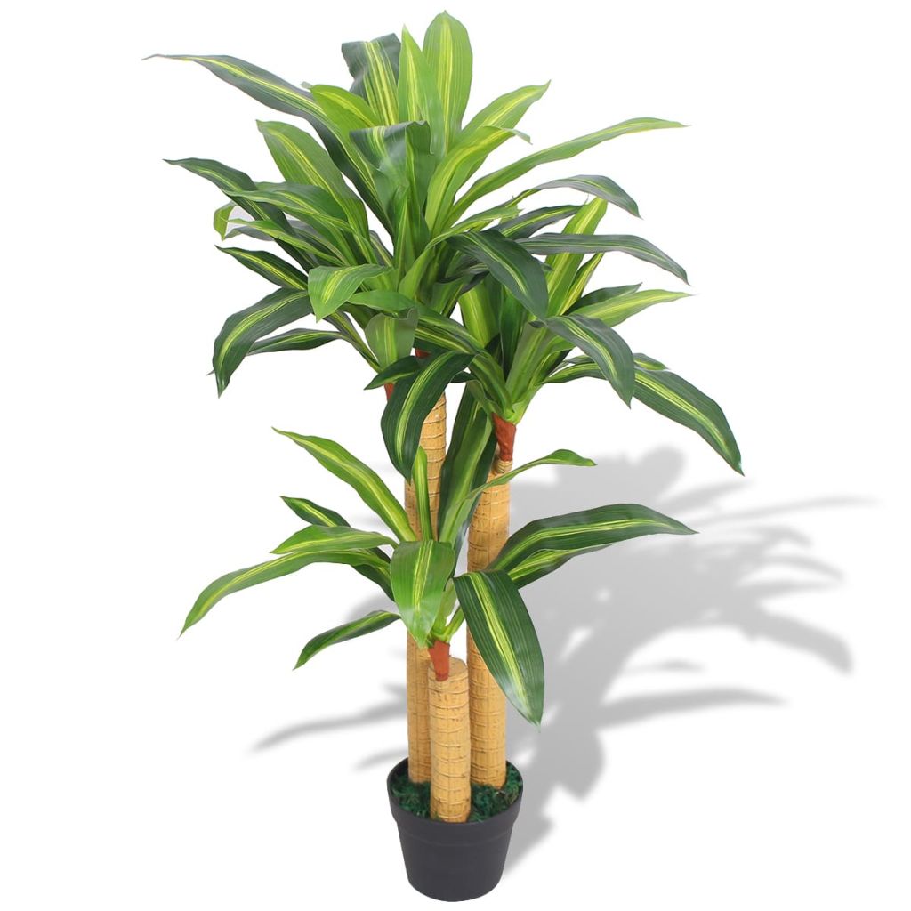 Artificial Dracaena Plant with Pot 35.4