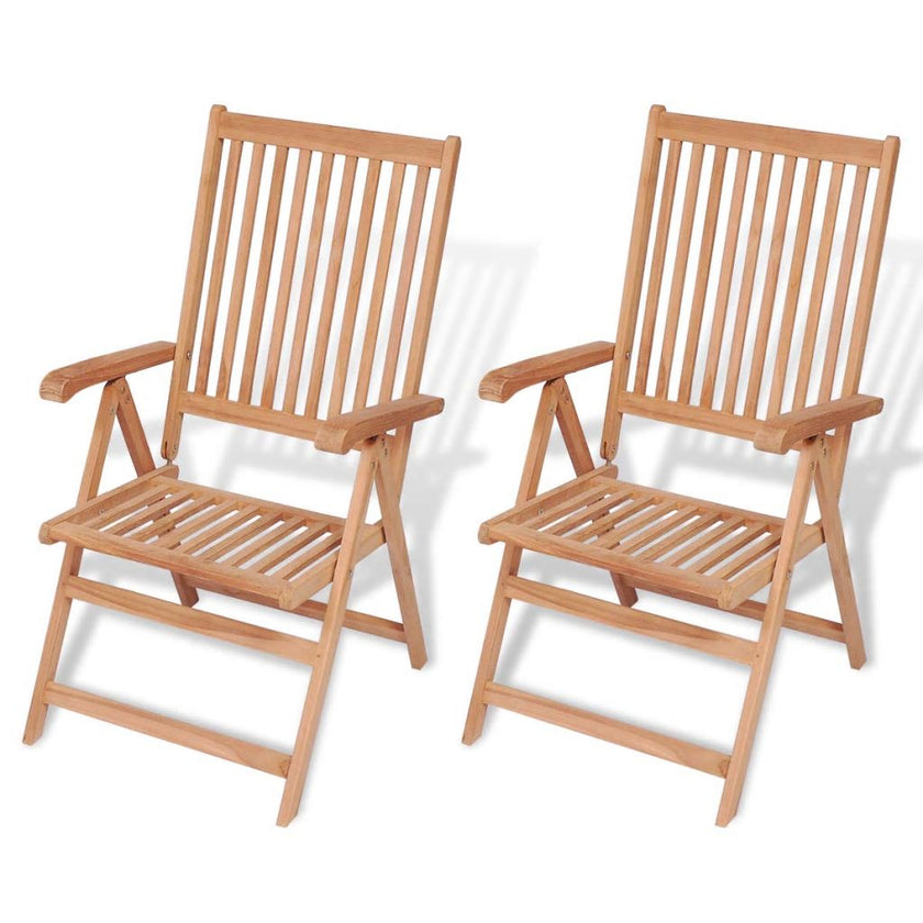 Reclining Garden Chair Solid Teak Wood