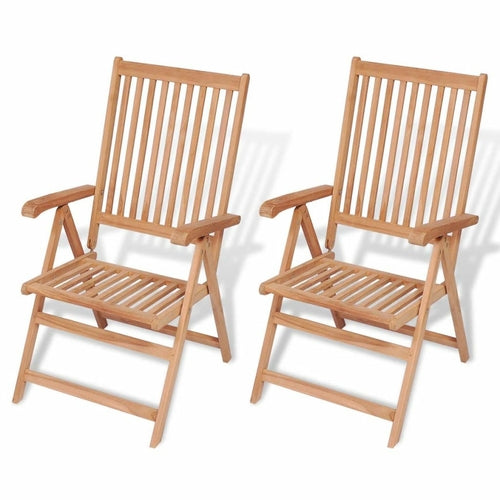 Reclining Garden Chair Solid Teak Wood