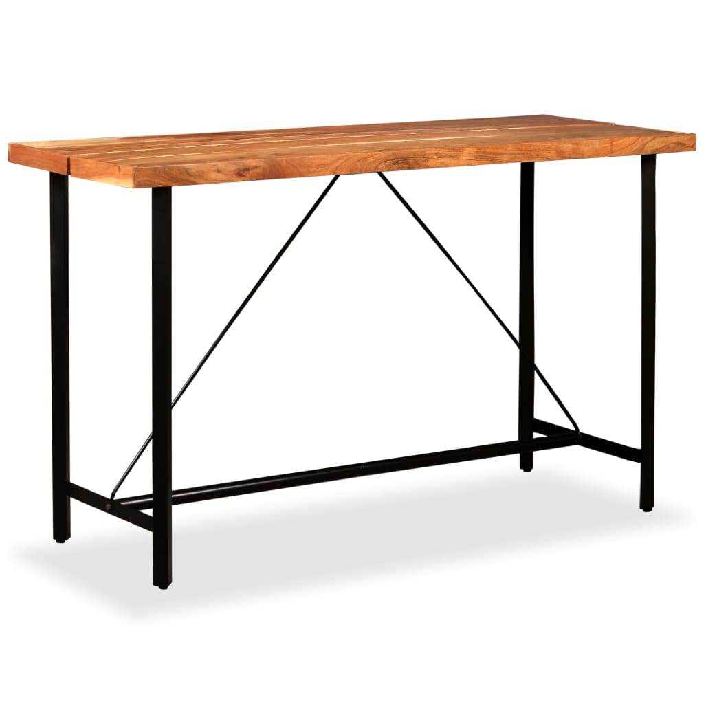 Bar Table Solid Acacia Wood 23.6