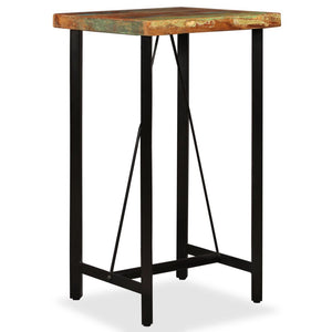 Bar Table Solid Reclaimed Wood 23.6