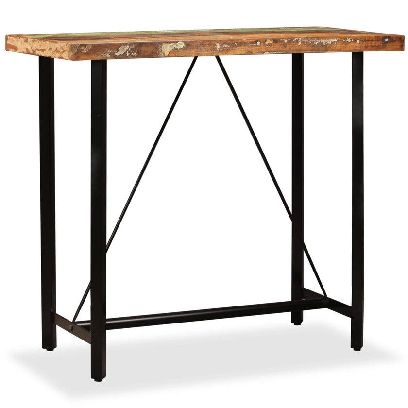 Bar Table Solid Reclaimed Wood 23.6
