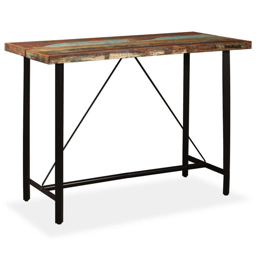 Bar Table Solid Reclaimed Wood 23.6