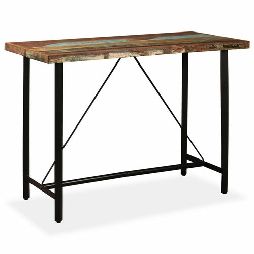 Bar Table Solid Reclaimed Wood 23.6