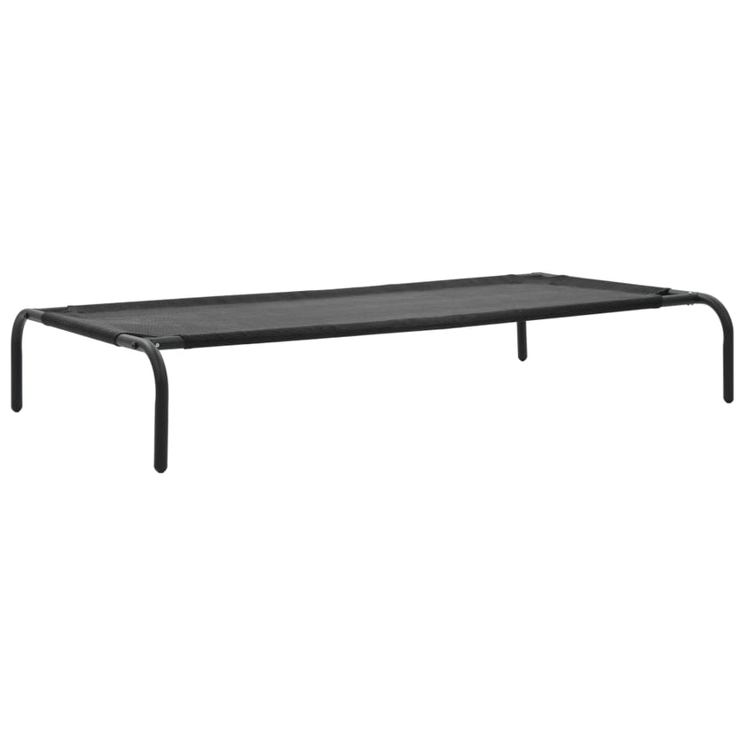 Elevated Dog Bed Black S Textilene