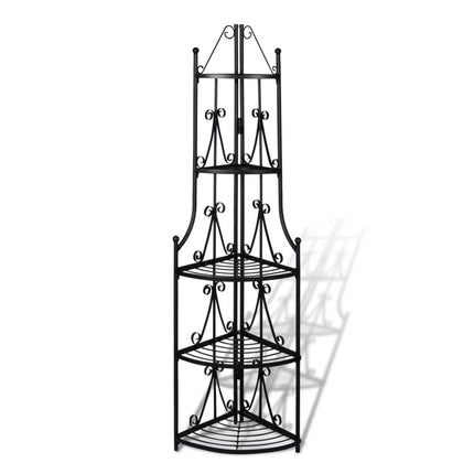Corner Plant Rack Black 14.2