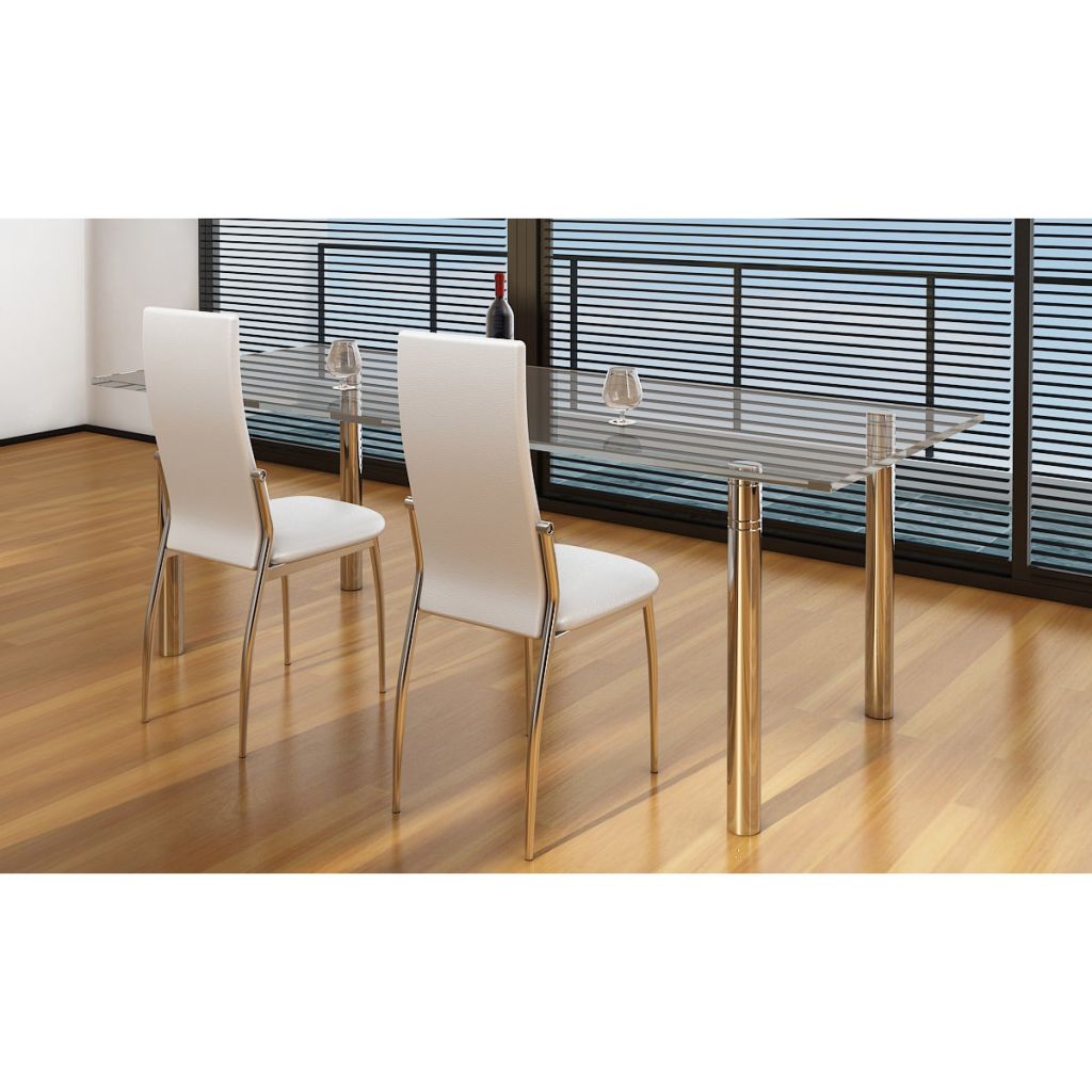 Dining Chairs 2 pcs Black Faux Leather