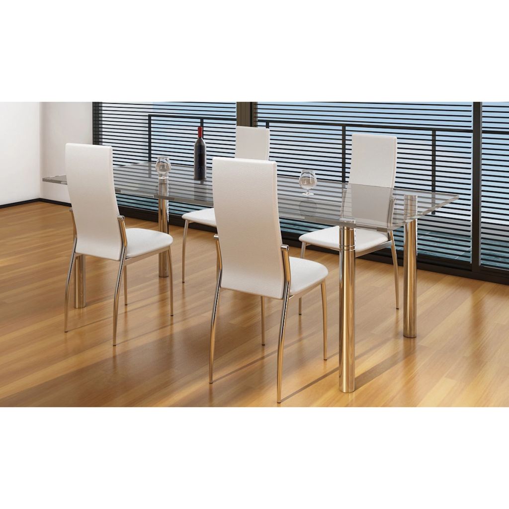Dining Chairs 2 pcs Black Faux Leather