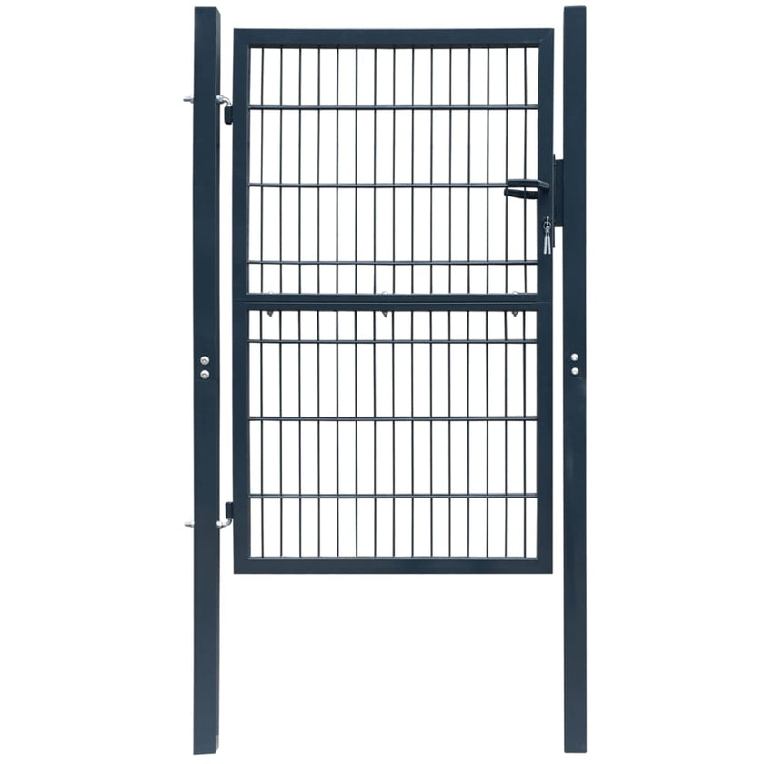 Fence Gate Steel Anthracite 40.6