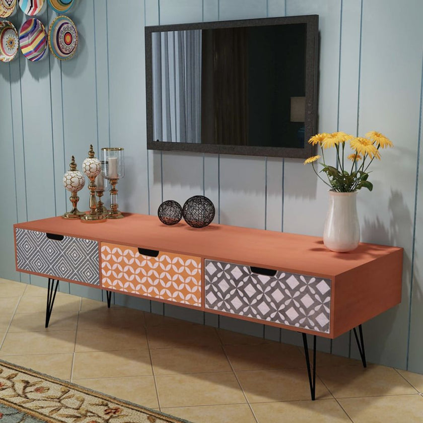 TV Cabinet with 3 Drawers 47.2
