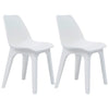 Garden Chairs 2 pcs White Plastic
