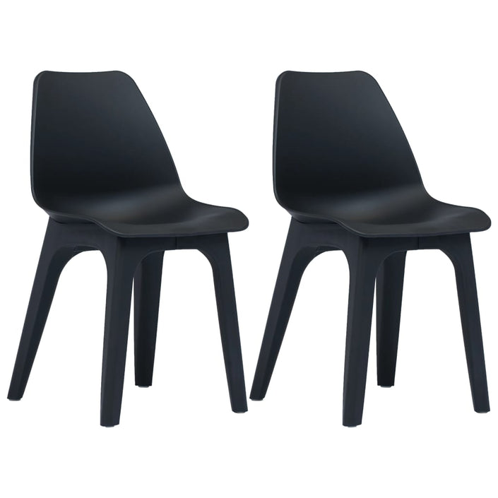 Garden Chairs 2 pcs White Plastic