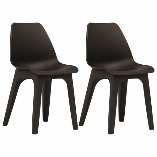 Garden Chairs 2 pcs White Plastic