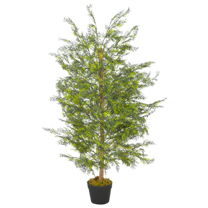 Artificial Plant Cypress Tree with Pot Green 35.4
